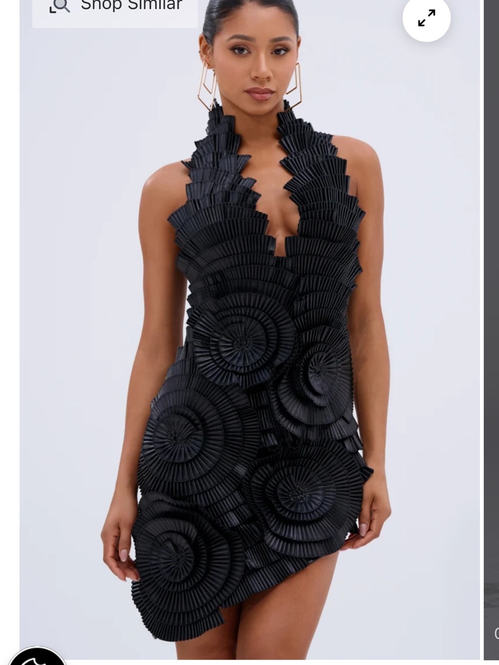 Akira one of one mini dress in PU